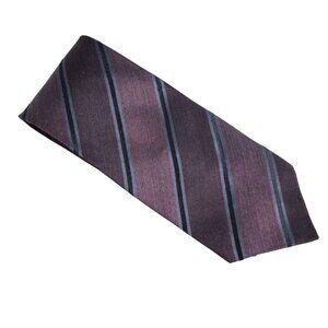 ⚡️BUY 3 for $55⚡️ Orvieto Tie 100% Italian Silk - Burgundy, Grey & Black Stripes